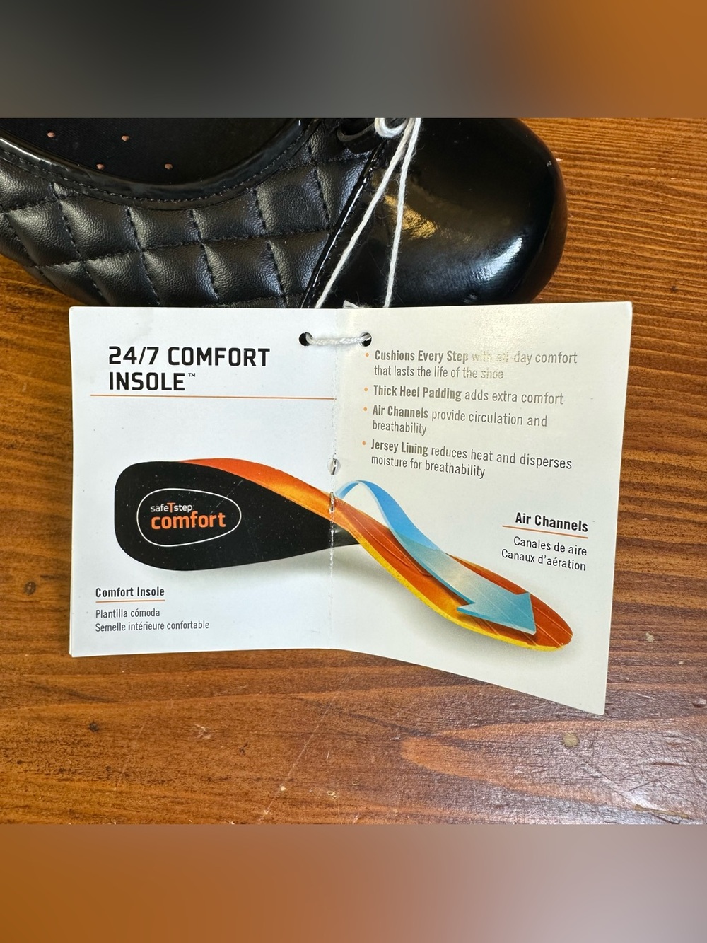 safeTstep New Sasha Comfort Black Ballet Flats/Slip-Ons Women’s Size 9W - Picture 5 of 13